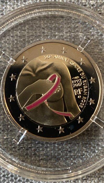 Frankrijk. 2 Euro 2017 Ruban Rose Proof, Postzegels en Munten, Munten | Europa | Euromunten
