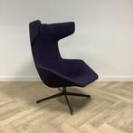 Tweedehands Moroso Take A Line For A Walk fauteuil, paars, Huis en Inrichting, Fauteuils, Ophalen of Verzenden, Gebruikt, Stof