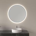 Wiesbaden Novi Badkamerspiegel Rond met LED - Dimbaar - 60cm, Huis en Inrichting, Woonaccessoires | Spiegels, Ophalen of Verzenden
