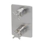 BWS Afbouwdeel Crux 2-Weg RVS tbv Thermostatisch Inbouwdeel, Ophalen of Verzenden, Nieuw, Kraan