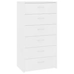 Dressoir wit 50x34x96 | OP = OP | 55% Korting, Huis en Inrichting, Kasten | Dressoirs, Nieuw, Met lade(s), 25 tot 50 cm, Overige houtsoorten