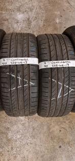 2x 225-45-17 Continental Zomer 5mm €50 Per Band 225 45 17, Auto-onderdelen, Banden en Velgen, Ophalen, Gebruikt, 17 inch, Band(en)