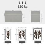 Opbergkruk, Gestoffeerde Bank Met Opbergruimte En Deksel Voo, Verzenden