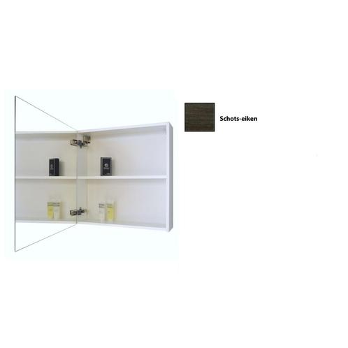 Spiegelkast Sanicare Qlassics 60 cm 1 Deur Schots-Eiken, Doe-het-zelf en Verbouw, Sanitair, Bad, Nieuw, Chroom, Ophalen of Verzenden