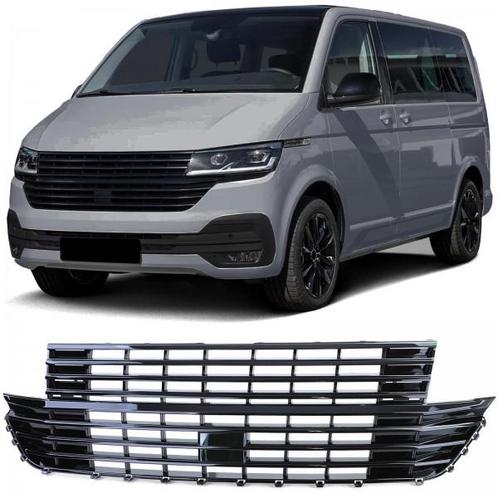 Grill VW T6.1 Bus Multivan Facelift 19-23 Glans Zwart, Auto-onderdelen, Overige Auto-onderdelen, Ophalen of Verzenden