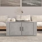 vidaXL Salontafel 80x50x36 cm bewerkt hout betongrijs, Huis en Inrichting, 50 tot 100 cm, Verzenden, Nieuw, 50 tot 100 cm