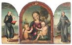 Sienesische Schule (XVI) - Ein Triptychon mit biblischen
