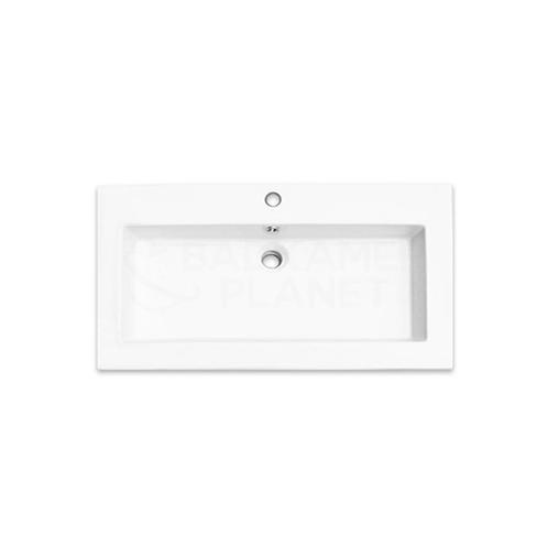 Sani Royal Ceramico Wastafel Keramiek Wit 100x47x5, Doe-het-zelf en Verbouw, Sanitair