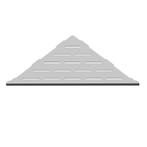 Stripe Corner hoekplanchet inbouw 25x25 cm geborsteld Rvs, Doe-het-zelf en Verbouw, Verzenden, Nieuw