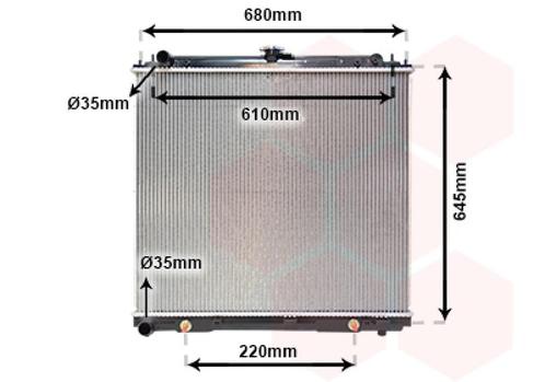 RADIATOR VOOR NISSAN FRONTIER 2005- 21410EB30A, Auto-onderdelen, Airco en Verwarming, Nieuw, Ophalen of Verzenden