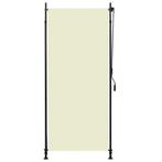 Creme Rolgordijn Balkon/Terras 100x270 - Retourdeal! -64%, Huis en Inrichting, Stoffering | Gordijnen en Lamellen, Ophalen of Verzenden