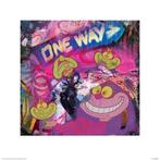 Kunstdruk The Cheshire Cat Graffiti 40x40cm, Verzenden, Nieuw