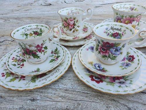 Royal Albert - Unknown - Kop en schotel (10) - Flowers of, Antiek en Kunst, Antiek | Meubels | Tafels