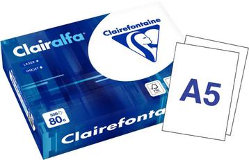A5 papier 80 gram pak 500 vel Clairefontaine Clairalfa (A5 = beschikbaar voor biedingen