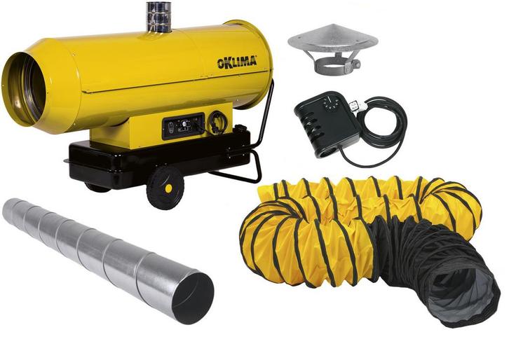 Oklima SE 300 heteluchtkanon indirect gestookt complete set, Zakelijke goederen, Machines en Bouw | Overig, Ophalen of Verzenden