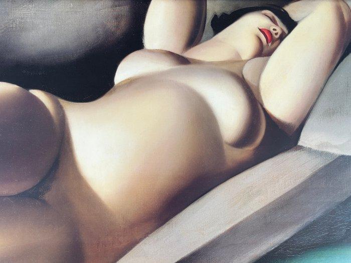 Tamara de Lempicka (after) - La Belle Rafaëla (XL), Antiek en Kunst, Kunst | Tekeningen en Foto's