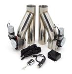 Dual RVS Uitlaat klep 3inch met afstands bediening, Auto-onderdelen, Uitlaatsystemen, Ophalen of Verzenden, Nieuw