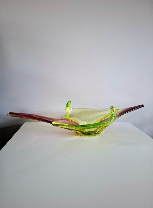 Val Saint Lambert - Schaal - Uraniumglas, Antiek en Kunst, Antiek | Glas en Kristal