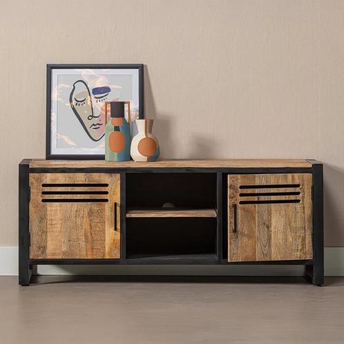 Tv-meubel Mangohout Tristan 150 cm, Huis en Inrichting, Kasten | Televisiemeubels, 25 tot 50 cm, Nieuw, Overige houtsoorten, Minder dan 100 cm