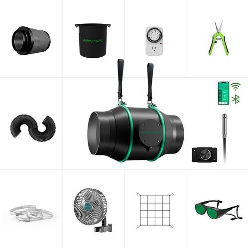Mars Hydro iFresh 6-Inch Complete Fan Kit App Bediening, Tuin en Terras, Kweekspullen, Klimaatbeheersing, Nieuw, Verzenden
