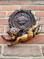 Snijwerk, Antique wood Angel - 21 cm - Hout