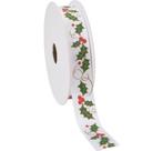 Actie: bedrukt lint hulst - kerstlint 16 mm x 3 m  van e, Ophalen of Verzenden, Nieuw