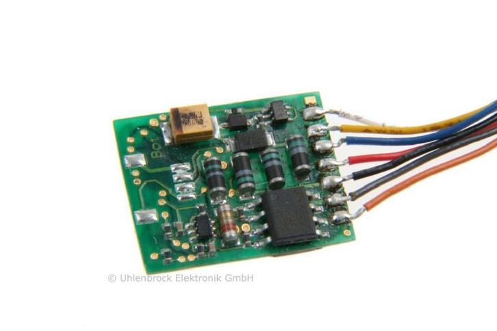 uhlenbrock 74320 intellidrive 2 loc-decoder 6-pin op draad, Hobby en Vrije tijd, Modeltreinen | H0, Gelijkstroom, Overige typen