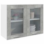 vidaXL Hangkast Lyon 80x31x60 cm betongrijs, Huis en Inrichting, Verzenden, Nieuw, Grijs