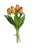 Actie real touch tulpen oranjegeel | 5 stuks - luxe, Huis en Inrichting, Woonaccessoires | Kunstplanten en Kunstbloemen, Ophalen of Verzenden