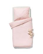 HEMA Peuter dekbedovertrek 120x150 zacht katoen roze, Verzenden, Nieuw, Roze