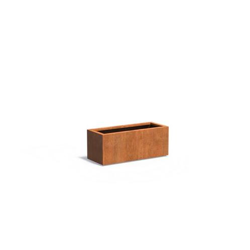 Plantenbak Cortenstaal 100x40x40 cm, Tuin en Terras, Bloembakken en Plantenbakken, Nieuw, Verzenden