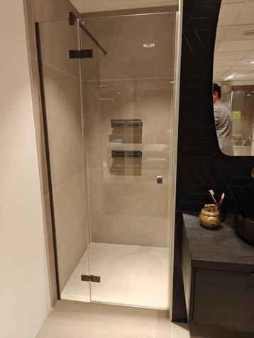Douchedeur Gunmetal / brushed black nis ca 90cm - 0011 beschikbaar voor biedingen