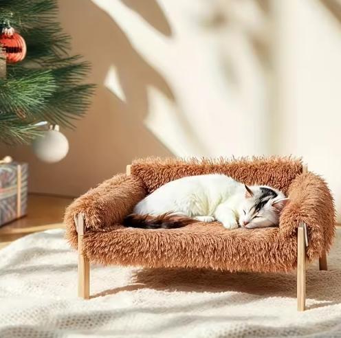 Kattenbank van hout – Ventilerend en eenvoudig te reinigen, Dieren en Toebehoren, Kattenmanden, Nieuw, Verzenden