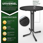 Statafel /  bistrotafel - inklapbaar - diameter 80 cm - met, Verzenden, Nieuw