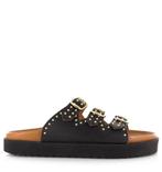 -51% DWRS Label  DWRS Label Dwrs miami slippers | black/gold, Slippers, Verzenden, Zwart, Nieuw