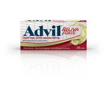Advil reliva liquid capsule 400mg UAD - 20 capsules