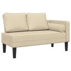 Creme Chaise longue | Tweedekansje | Stijlvol wonen, Eenpersoons, Minder dan 75 cm, Nieuw, Ophalen of Verzenden