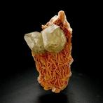 Cerussiet op bariet - Les Dalles-mijn, Mibladen, Midelt,, Verzamelen, Mineralen en Fossielen