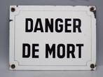 Gevaar op de dood - Emaille bord - Emaille, Metaal