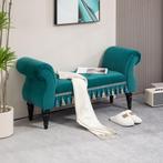 TRUUSK Luxe Gestoffeerde Bank - Fluweel Look - 117 x 40 x 58, Verzenden, Nieuw