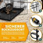 TRESKO® Hondenbox - Transportbox - Opvouwbaar - 91x58x64 - Z, Hobby en Vrije tijd, Verzenden, Nieuw