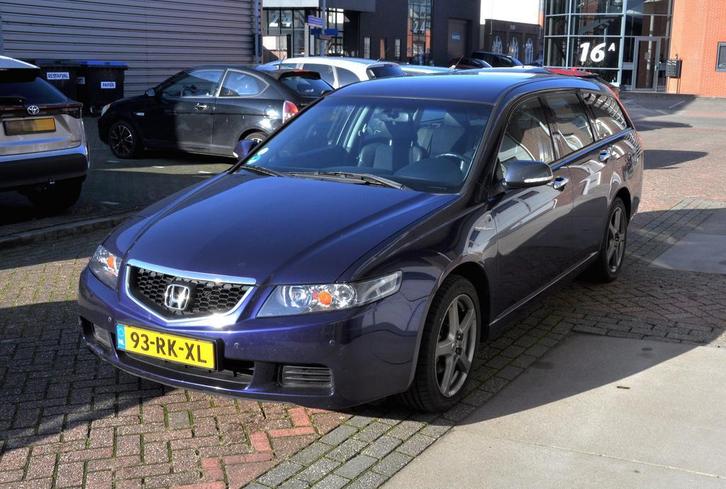 Honda Accord 2.0 I Tourer 2005 Blauw, Auto's, Honda, Origineel Nederlands, Onderhoudsboekje, Te koop, Handgeschakeld, Stationwagon