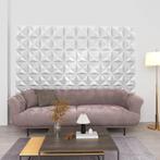 vidaXL 24 st Wandpanelen 3D origami 6 m² 50x50 cm wit, Doe-het-zelf en Verbouw, Platen en Panelen, Verzenden, Nieuw
