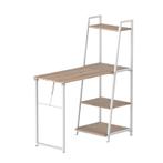 Inklapbaar Bureau Met 4 Niveaus Boekenplank Computerbureau K