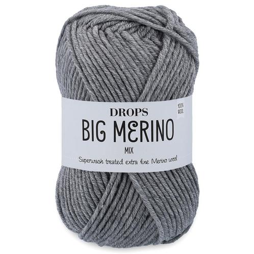 DROPS Big Merino Mix - 02 grijs - Wol Garen, Hobby en Vrije tijd, Breien en Haken, Ophalen of Verzenden