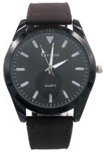 Quartz horloge - zwart - Heren - eenvoudig mooi, Verzenden, Nieuw