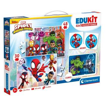 Clementoni Edukit 4-In-1 Spidey Puzzel beschikbaar voor biedingen