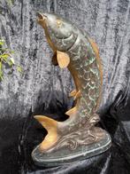 sculptuur, koi - 45 cm high - 45 cm - Gepatineerd brons,