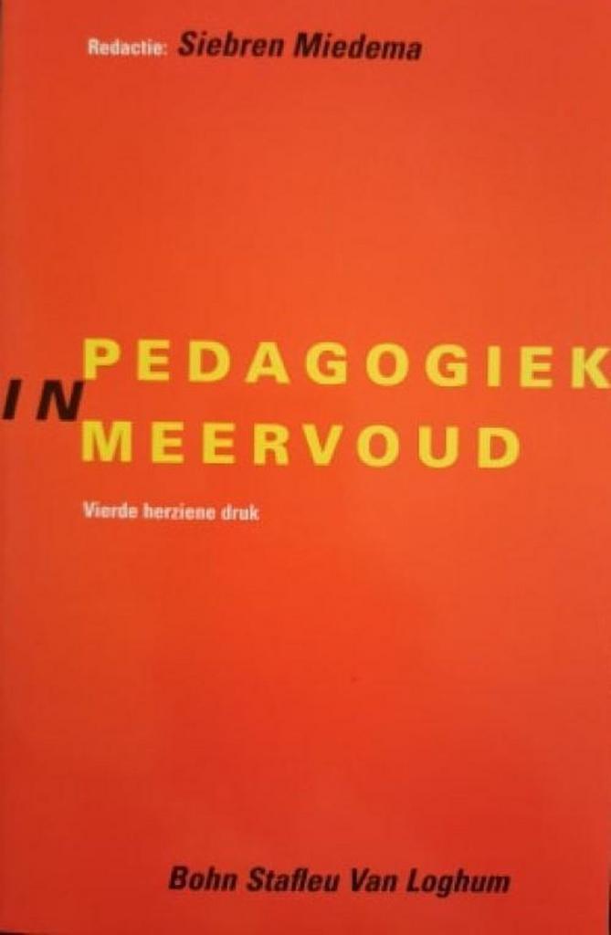 PEDAGOGIEK IN MEERVOUD 9789031312924 MIEDEMA, Boeken, Studieboeken en Cursussen, Gelezen, Verzenden