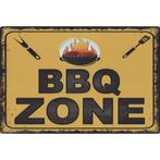 Wandbord -  BBQ Zone / Barbecue Zone, Huis en Inrichting, Nieuw, Ophalen of Verzenden